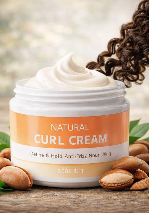 Crème naturelle pour définir les boucles
